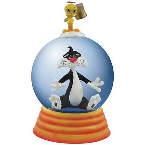 Looney Tunes Sylvester and Tweety Seeing Stars Water Globe, Not Mint